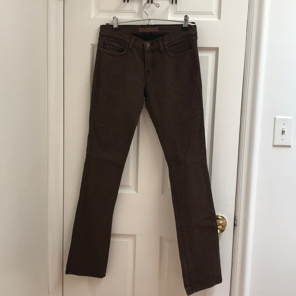 J Brand Brown Straight Leg Jeans
